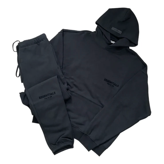 Fear of God Essentials Tracksuit - Core Collection Stretch Limo (Black)
