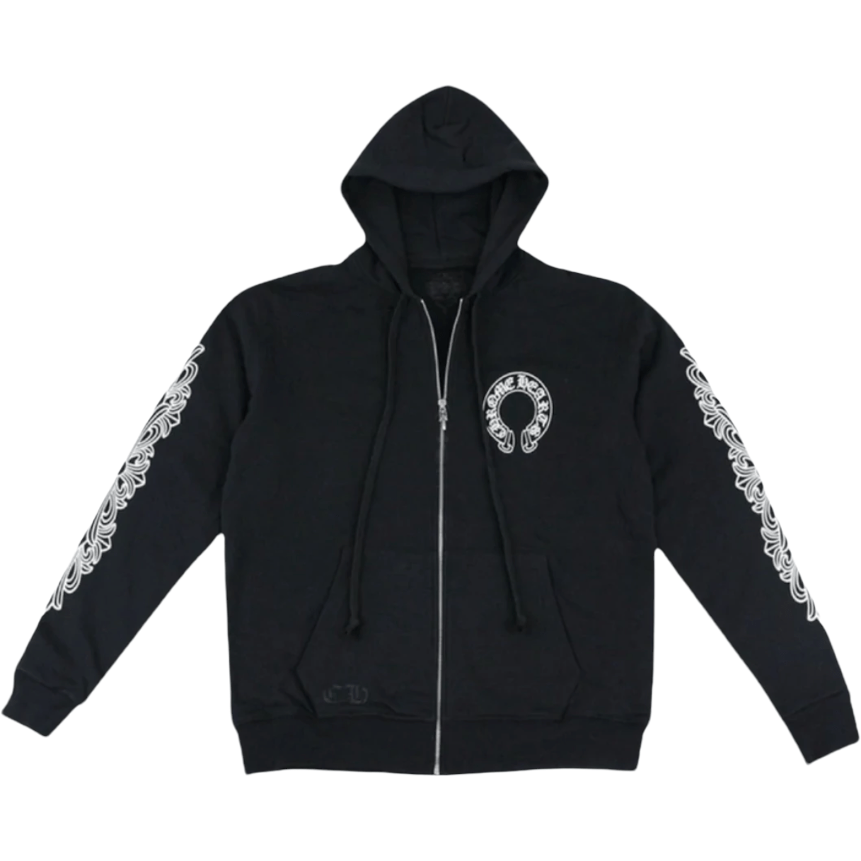 Chrome Hearts Horseshoe Floral Thermal Zip Up - Hoodie Chrome Hearts