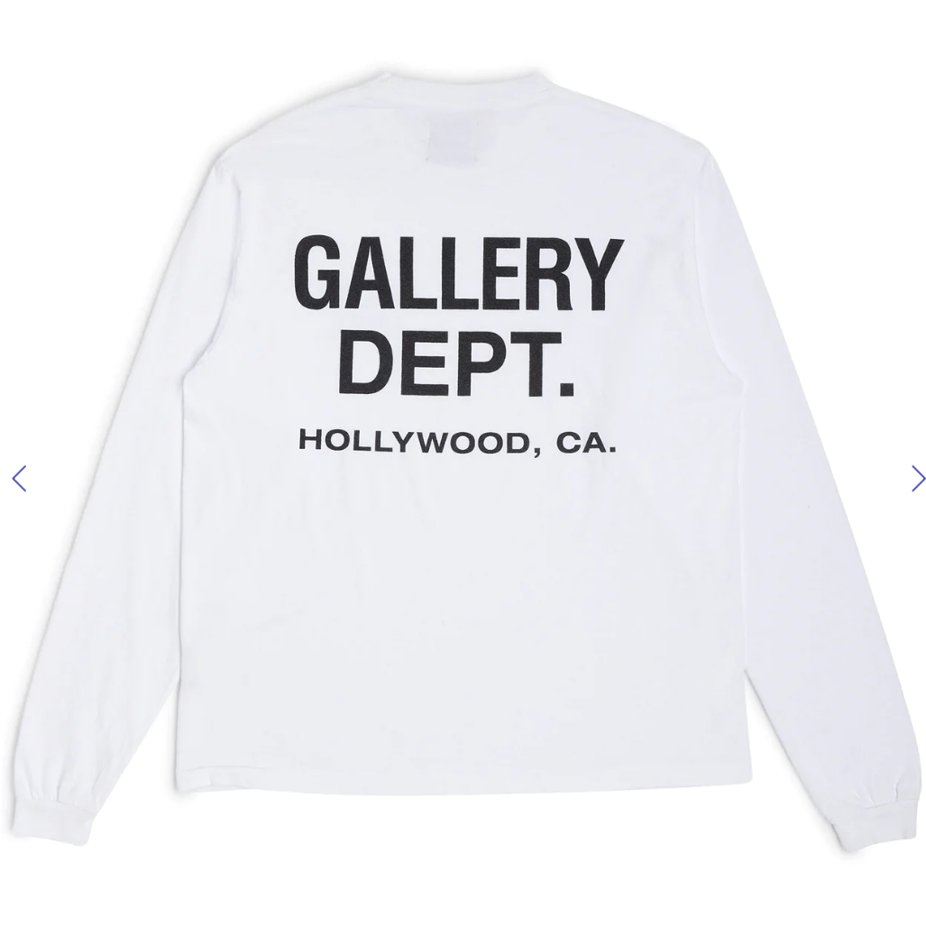 Gallery Dept. Souvenir Long Sleeve T-Shirt White Gallery Department