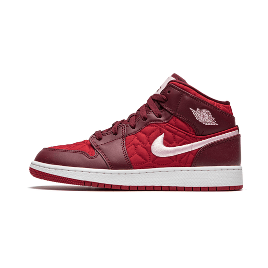 Jordan 1 Mid SE Red Quilt Womens (GS) Jordan