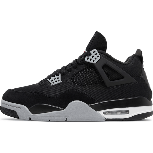 Jordan 4 Retro Black Canvas Womens (GS) Jordan