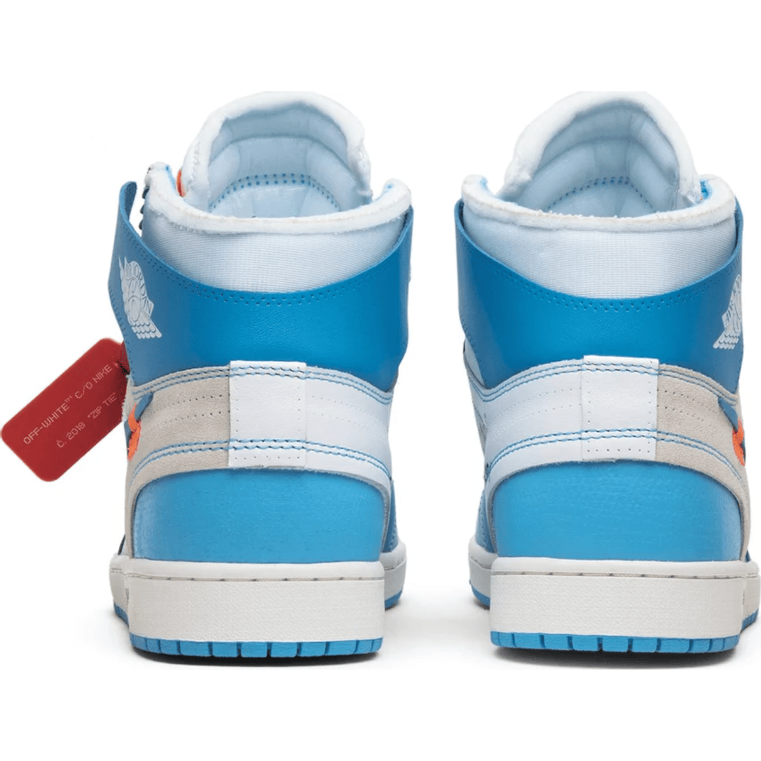 Jordan 1 powder hot sale blue off white