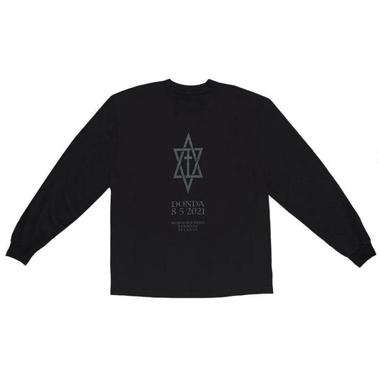 Kanye West DONDA Atlanta Listening Event L/S T-Shirt Black Kanye West