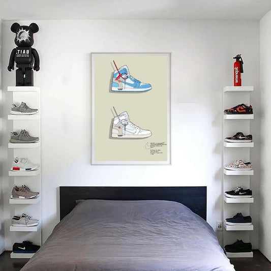 Sneaker Grails Poster - Off-White Jordan 1 High Duo Dough Store