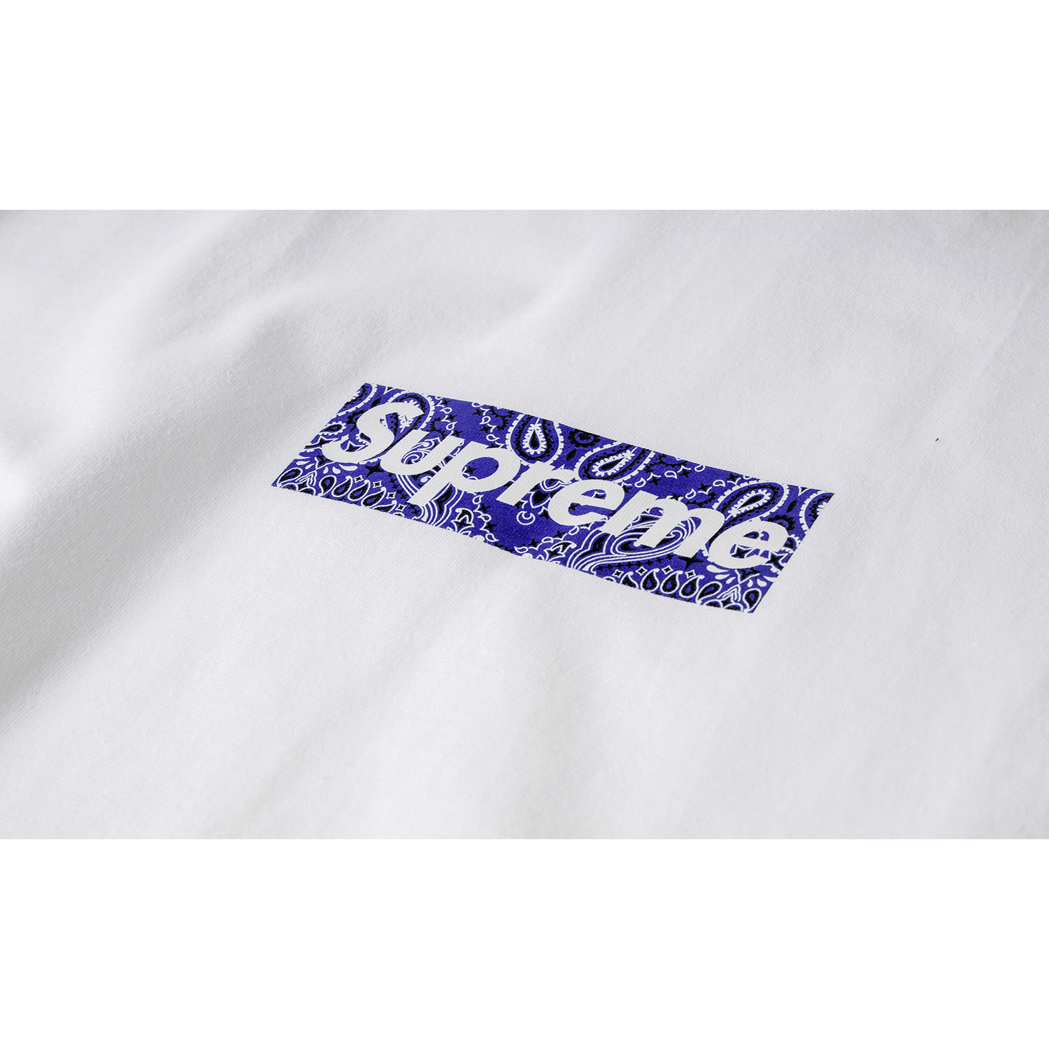 Supreme Bandana Box Logo Tee - White (FW19) Supreme