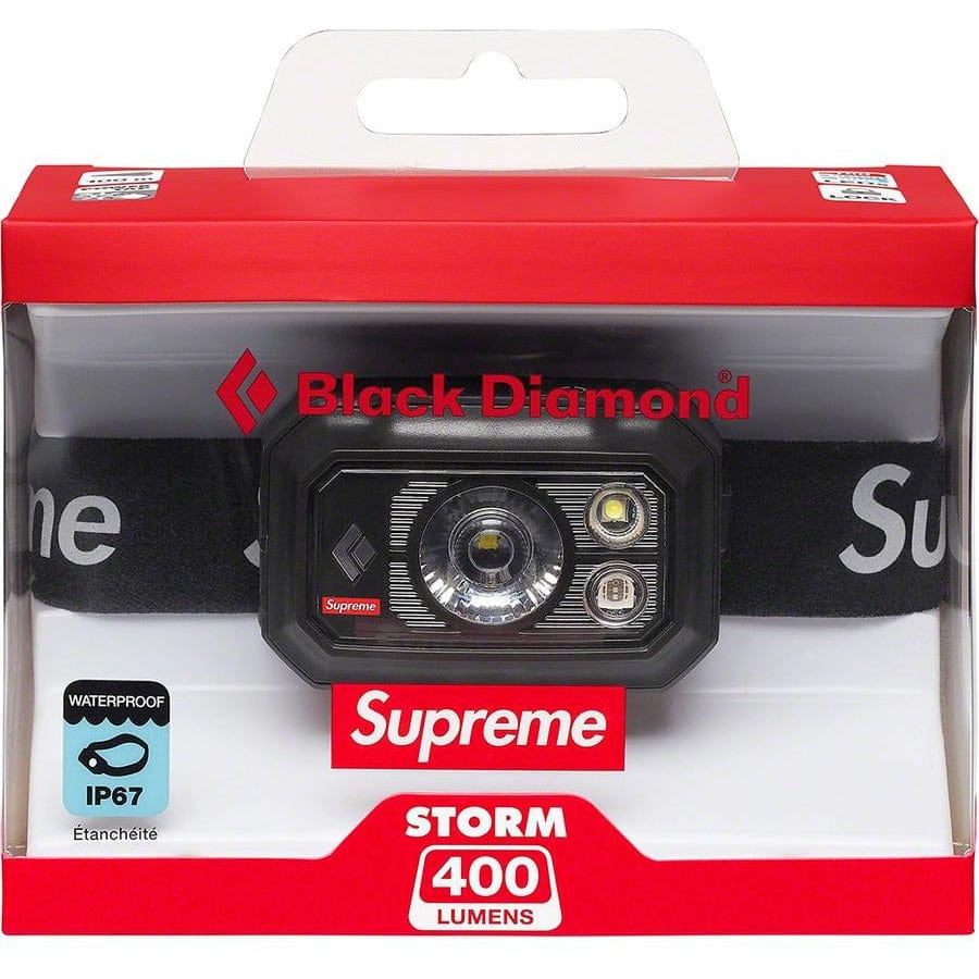 Supreme Black Diamond Storm 400 Headlamp - Black Supreme