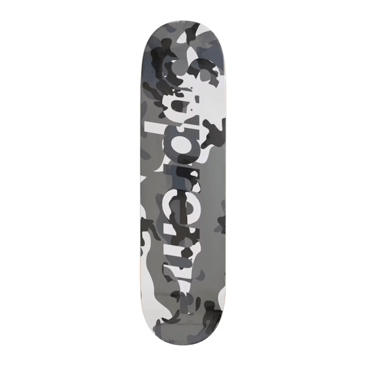 Supreme Camo Logo Skateboard Deck Snow Camo Supreme