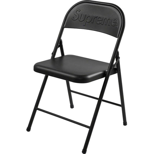 Supreme Metal Folding Chair - Black Supreme
