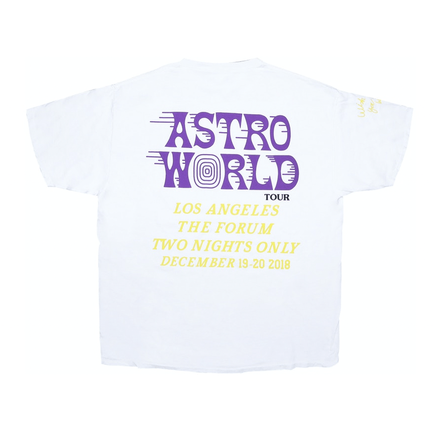 Travis Scott Astroworld LA Exclusive T-Shirt White Travis Scott